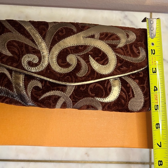 Bloomingdales Velour Clutch - Picture 11 of 11